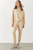 Kadın Norah Rahat Kesim Eşofman Altı - Taş