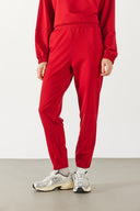 Kadın Norah Rahat Kesim Eşofman Altı - Kırmızı