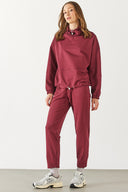 Kadın Norah Rahat Kesim Eşofman Altı - Mürdüm