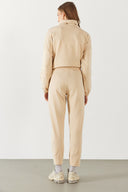 Kadın Norah Rahat Kesim Eşofman Altı - Taş