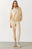 Kadın Norah Rahat Kesim Eşofman Altı - Taş