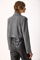 Kadın Oversize Blazer Ceket - Koyu Gri