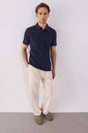 Erkek Regular Fit Polo Yakalı Tişört - Lacivert