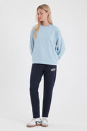 Kadın Rhona Bisiklet Yaka Regular Fit 3 İplik Sweatshirt - Gök Mavisi