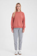 Kadın Rhona Bisiklet Yaka Regular Fit 3 İplik Sweatshirt - Gülkurusu