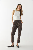 Kadın Sandra Halter Top Crop Atlet - Fildişi
