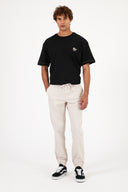 Erkek Simon Slim Fit Gabardin Jogger Pantolon - Taş
