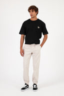 Erkek Simon Slim Fit Gabardin Jogger Pantolon - Taş