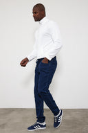 Erkek Smith Dark Blue Tapered Fit Jogger Jean Pantolon - Dark Blue