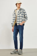 Erkek Smith Deep Dark Blue Tapered Fit Jean Pantolon - Deep Dark Blue