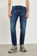 Erkek Smith Deep Dark Blue Tapered Fit Jean Pantolon - Deep Dark Blue