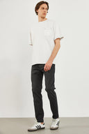 Erkek Smith Kaplamalı Black Tapered Fit Jean Pantolon - Black