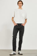 Erkek Smith Kaplamalı Black Tapered Fit Jean Pantolon - Black