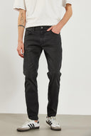 Erkek Smith Kaplamalı Black Tapered Fit Jean Pantolon - Black