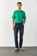 Erkek Smith Premium Blue Black Tapered Fit Jean Pantolon - Blue Black
