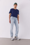 Erkek Smith Sky Blue Tapered Fit Jean Pantolon - Sky Blue