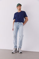Erkek Smith Sky Blue Tapered Fit Jean Pantolon - Sky Blue