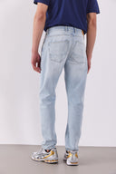 Erkek Smith Sky Blue Tapered Fit Jean Pantolon - Sky Blue