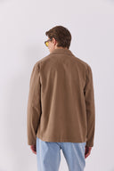 Erkek Tom Regular Fit Renkli Jean Ceket - Taba