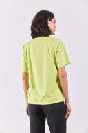 Kadın Vena Jeans Baskılı Bisiklet Yaka Regular Fit Tişört %100 Pamuk - LIME