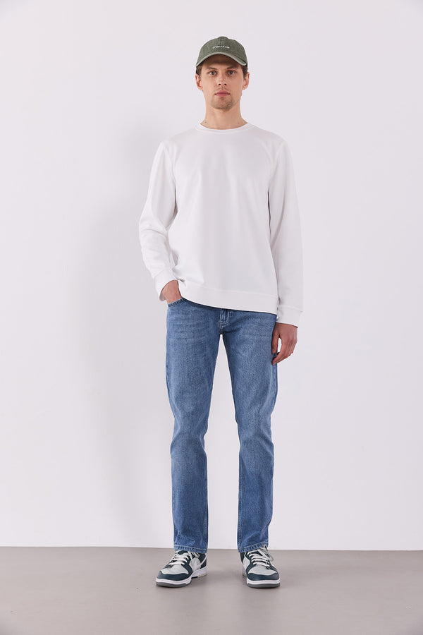 Daniel Vintage Med Blue Straight Fit Jean Pantolon - VINTAGE MED BLUE