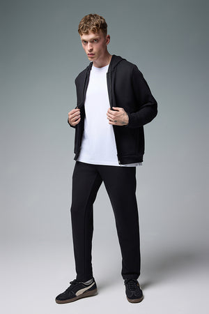 Karl Regular Fit Pamuklu Eşofman Altı - SİYAH