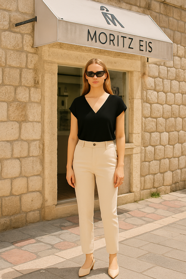 Norah Beli Lastikli Gabardin Pantolon - TAŞ 1Y2511802-092