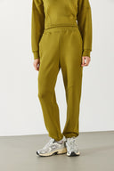 Julia Parçalı Yumuşak Dokulu Jogging Pantolon(CUPRO) - OLIVE