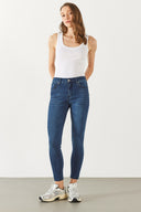 Gabriella Premium Dark Blue Skinny Jean Pantolon(TENCEL)(TM) - PREMIUM DARK BLUE