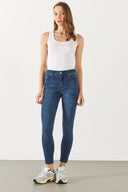 Gabriella Premium Dark Blue Skinny Jean Pantolon(TENCEL)(TM) - PREMIUM DARK BLUE