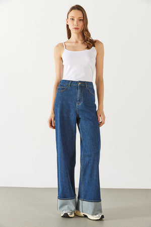 Slim Fit İp Askılı Atlet - BEYAZ