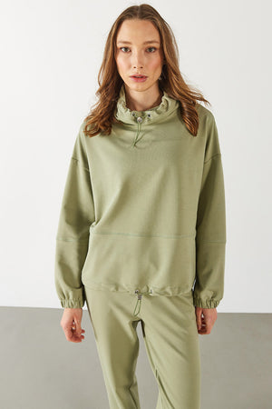 Norah Yakası Detaylı Regular Fit Sweatshirt - ADA ÇAYI