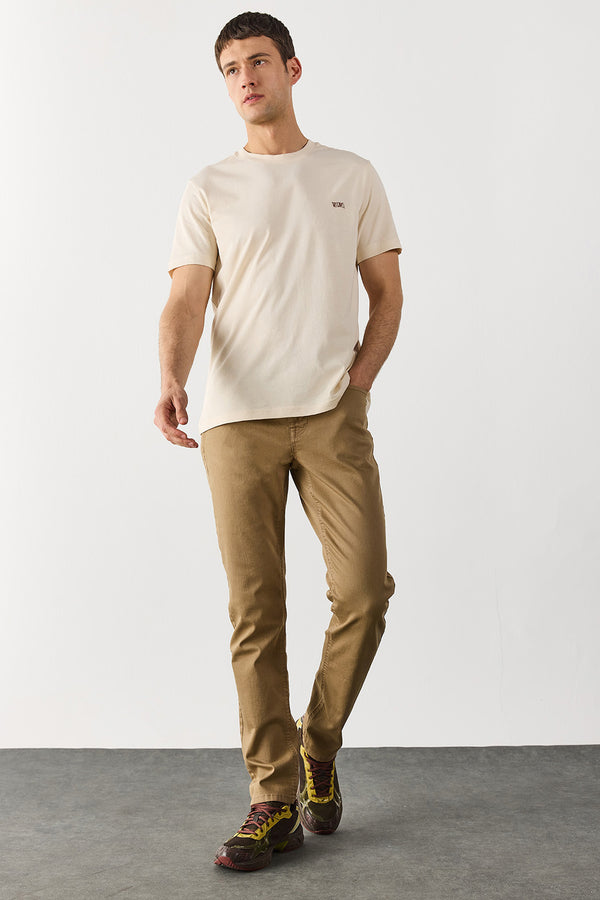 Richard Slim Fit 5 Cep Parça Boya Pantolon - CAMEL