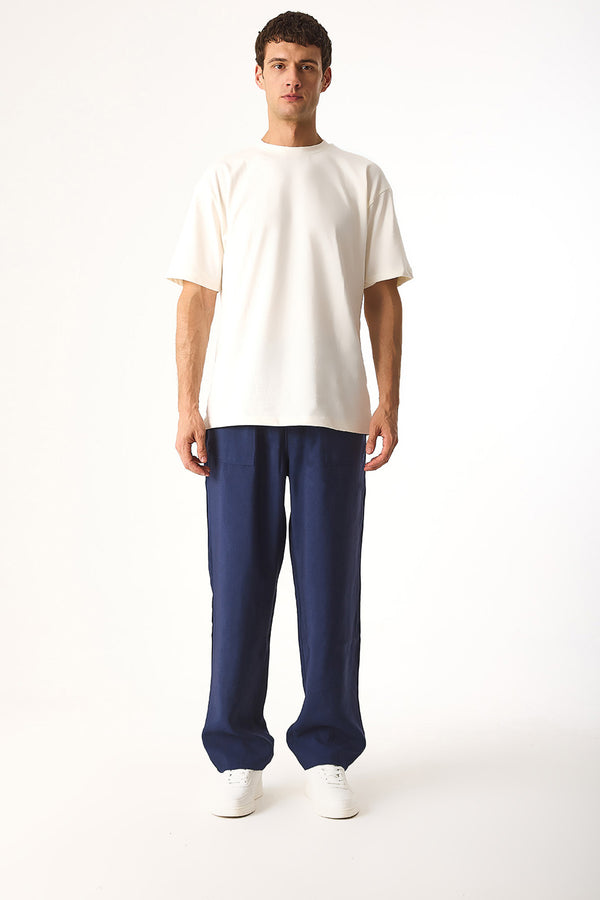 Steve Baggy Fit Beli Lastikli Pantolon(CUPRO)