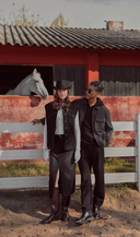 Erkek Steve Beli Lastikli Düz Paça Pantolon - Siyah