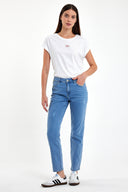 Petra Dirty Med Blue Boyfriend Jean Pantolon - DIRTY MED BLUE