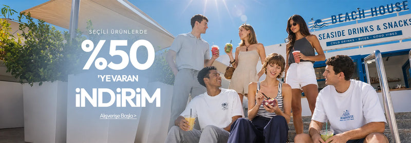 Seçili Ürünlerde %50'ye Varan İndirim