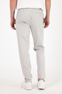 Erkek Alfred Beli Lastikli Çizgili Summer Gabardin Pantolon - Taş