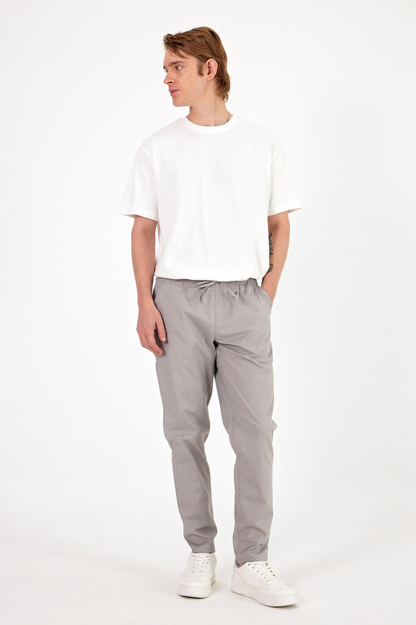 Alfred Beli Lastikli Gabardin Pantolon - VİZON