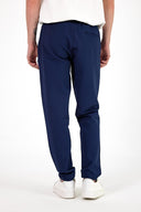 Erkek Alfred Beli Lastikli Slim Straight Gofre Pantolon - Navy