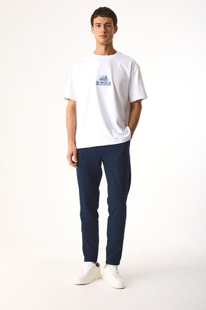 Erkek Alfred Beli Lastikli Smart Pantolon - Lacivert