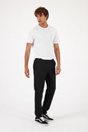 Erkek Alfred Beli Lastikli Smart Pantolon - Siyah