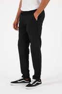 Erkek Alfred Beli Lastikli Smart Pantolon - Siyah