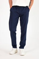 Erkek Alfred Beli Lastikli Summer Gabardin Pantolon - Lacivert