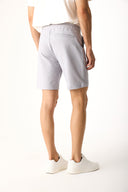 Erkek Alfred Gofre Şort - Buz Gri