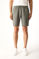 Erkek Alfred Gofre Şort - Haki