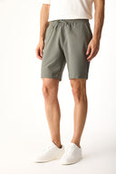 Erkek Alfred Gofre Şort - Haki