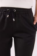 Kadın Alian Beli Lastikli Beach Pantolon %100 Lyocell (Tencel™) - Siyah