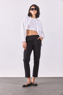 Kadın Alian Beli Lastikli Smart Pantolon - Siyah