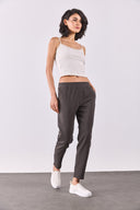 Kadın Alian Beli Lastikli Smart Pantolon - Antrasit